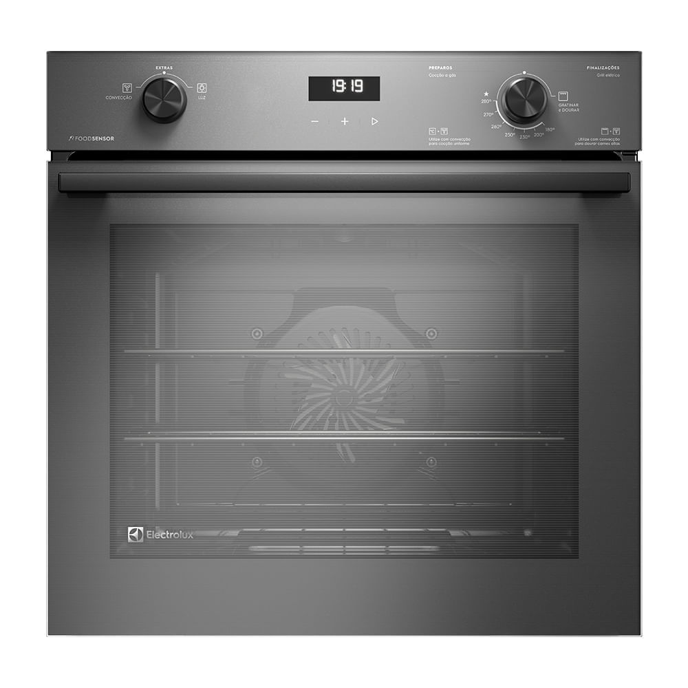 Forno De Embutir Electrolux A Gás 80l Experience Com Foodsensor Cinza (oe8gf) 220v