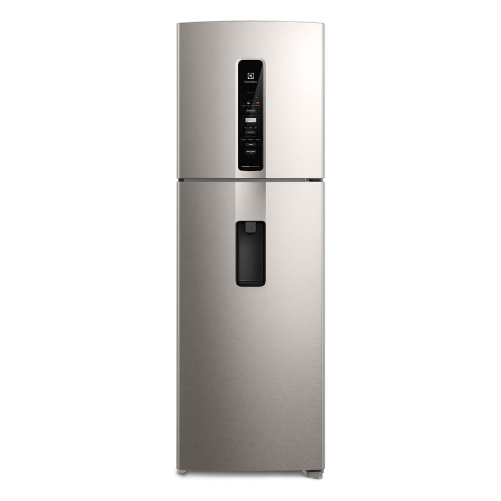 Geladeira Electrolux Frost Free Inverter 409l Água Na Porta Autosense Cor Inox Look (iw45s) 220v