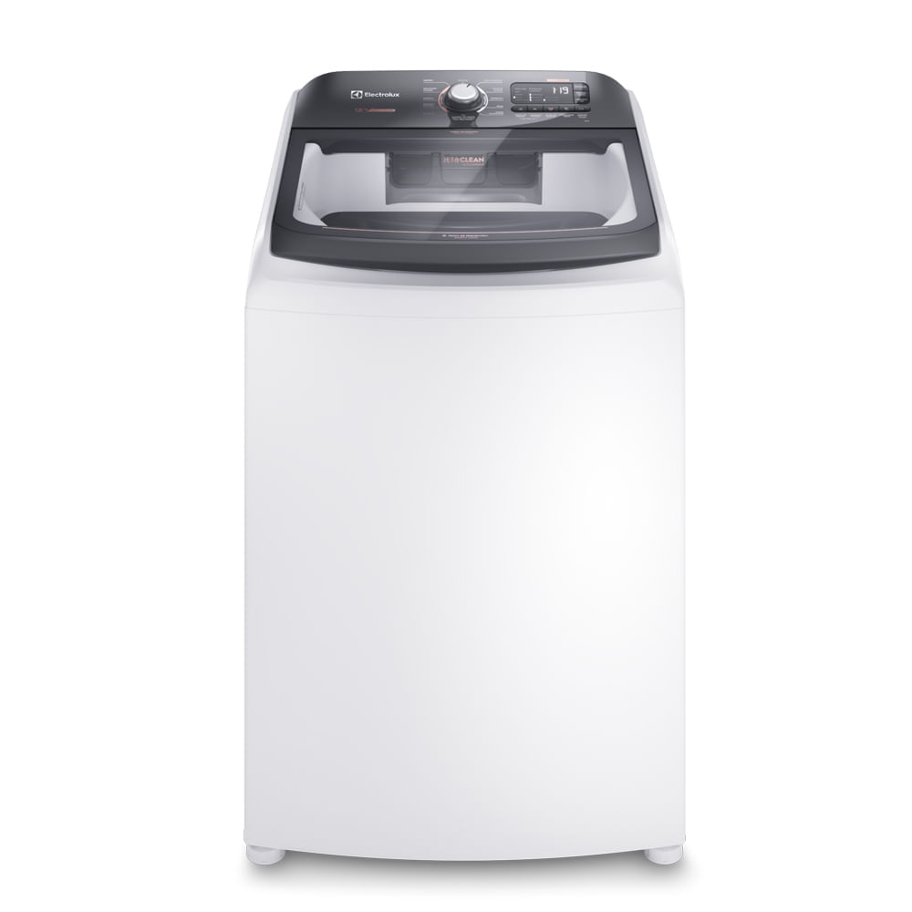 Máquina De Lavar Electrolux 18kg Branca Premium Care Com Cesto Inox E Sem Agitador (lei18) 220v