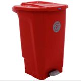 Lixeira Para Coleta Seletiva Com Pedal Tramontina T-force Em Polipropileno 100 L