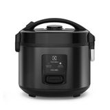 Panela de Arroz Elétrica Electrolux 2L Cor Preto Inox Efficient 2 em 1 com Visor Glass por Rita Lobo (ERC10) 127V