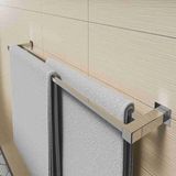 Porta Toalha Toalheiro Duplo De Banheiro 70cm Aço Inox 304 [q-td70]