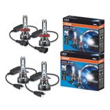 Kit 4 Lâmpadas Osram Led Cool Blue - Um Par H7 + Um Par H8