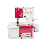 Máquina de Costura Semi-industrial Galoneira Base Plana Vermelha 220V BC2600-3P Sun Special