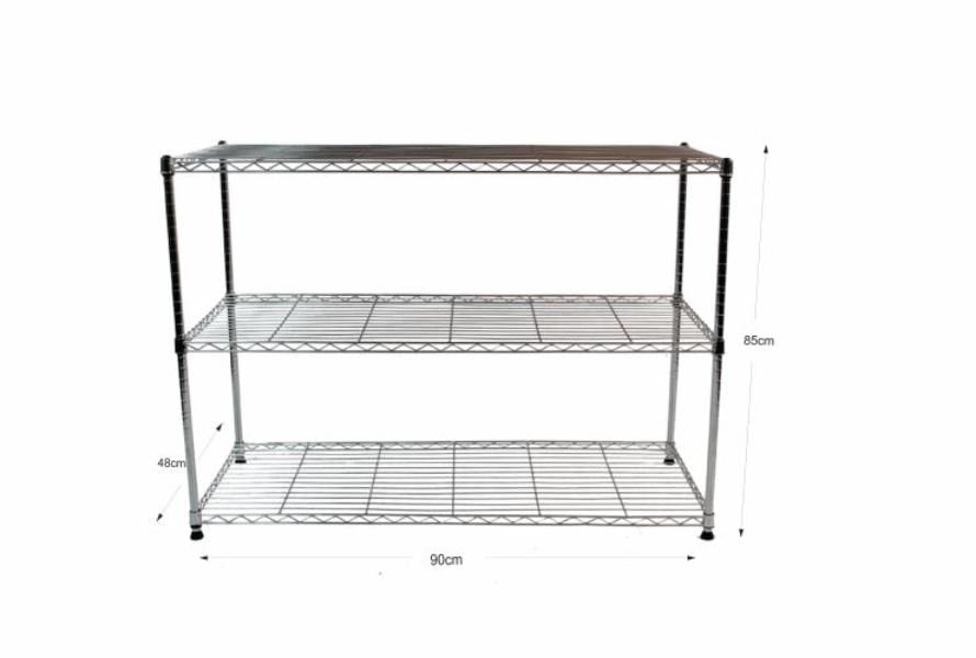Estante De Aço Cromado Com 3 Prateleiras Rack Aramados 1039 é boa?