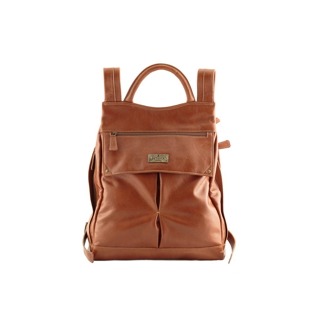 Mochila Mylena Social Clássica Em Couro