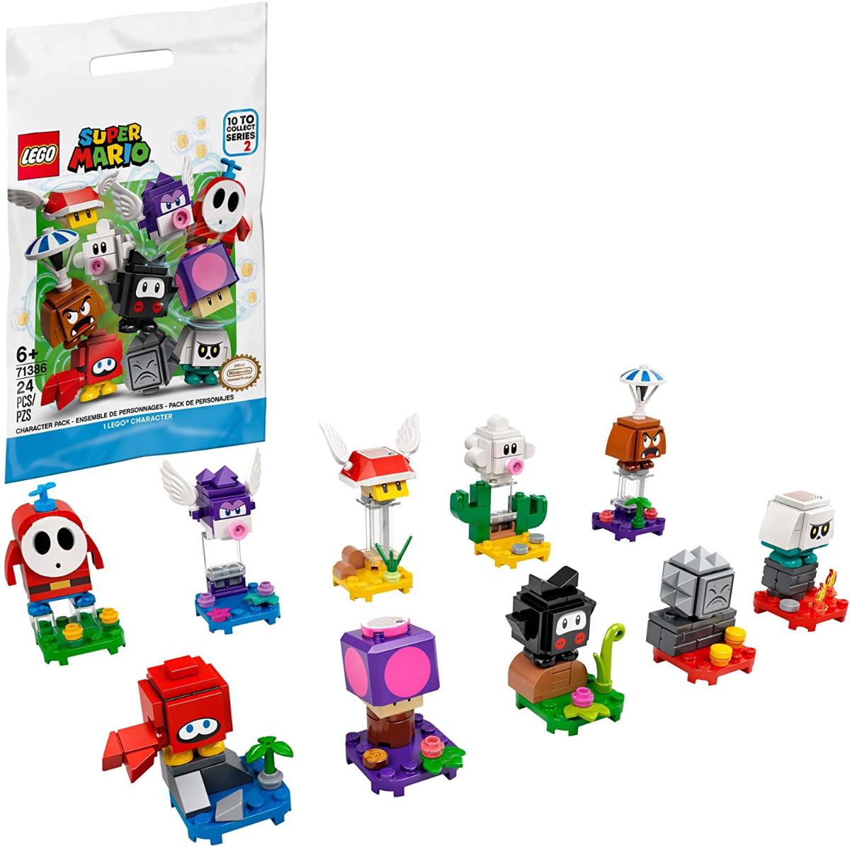 LEGO Super Mario Character Packs – Série 2 (71386) Kit de Construção (1 de 10 para coletar), Brinquedos Colecionáveis para Crianças Criativas para Mel