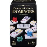 Double Twelve Dominoes Set in Storage Tin, para famílias e crianças com 8 anos ou mais