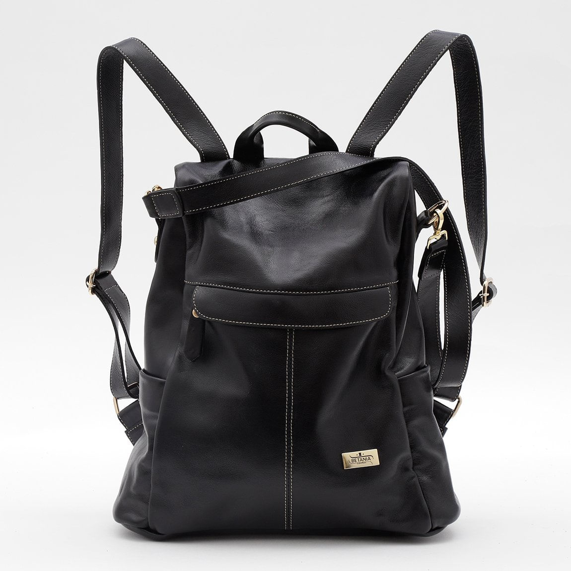 Mochila Karina Lima Em Couro Casca