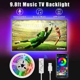 Tv Backlight Strip,mindsky 9.8ft 46-60nch Tv Usb Led Strip Lights Bluetooth App Controlado Para Tv Pc Monitor Gaming Room