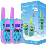 Brinquedos Selieve para Crianças de 3 a 14 anos, Walkie Talkies para Crianças 22 Canais 2 Maneira Brinquedo de Rádio com Lanterna LCD Retroiluminada,