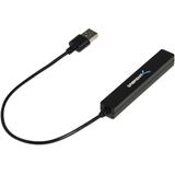 Sabrent 4 Porta Portátil USB 2.0 Hub (cabo de 9,5 para Ultra Book, MacBook Air, Windows 8 Tablet PC (HB-MCRM)