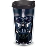 Tervis Star Wars - Darth Vader Tumbler com Wrap e Black Lid 16oz, Clear