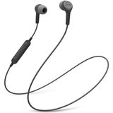 Koss BT115i Fones de ouvido Bluetooth sem fio, microfone em linha, controle de volume e controle remoto de toque, resistente ao suor, cinza escuro e p