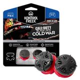 KontrolFreek Call of Duty: Black Ops Cold War Performance Thumbsticks para PlayStation 4 (PS4) e PlayStation 5 (PS5) | 2 High-Rise, Convex | Preto/Ver