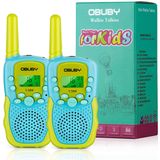 Obuby Walkie Talkies for Kids, 22 Canais 2 Way Radio Kid Toy Gift 3 KMs Long Range com Lanterna LCD Retroiluminada Melhores Brinquedos para Meninos e