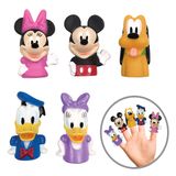 Disney Mickey Mouse & Friends Finger Puppets - Favores de festa, educação, brinquedos de banho