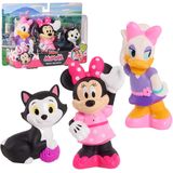 Minnie Mouse Disney Junior 3-Pack Bath Toys, Figures Include, Daisy Duck, e Figaro, Amazon Exclusive