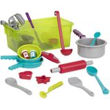 Battat – Conjunto de Culinária – Pretend Play Toy Dishes Set - Brinquedos de Cozinha Plástica para Crianças 3 Anos + (21-Pcs)