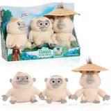 Raya da Disney e o último dragão tagarelando Ongis Plush, conjunto de 3 peças, conectando animais recheados com som