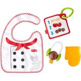 Fisher-Price Cutest Chef Gift Set, 4 brinquedos de bebê com tema de cozinha com bib e dentes vestíveis para bebês com 3 meses ou mais