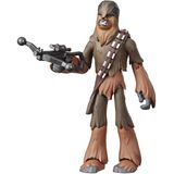 Star Wars Galaxy of Adventures A Ascensão de Skywalker Chewbacca 5-Scale Action Figure Toy with Fun Action Move