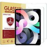 OMOTON 2 Pack Protetor de tela compatível com iPad Air 4 10,9 Polegadas 2020 / iPad Pro 11 Compatível com Apple Pencil - Vidro temperado compatíve