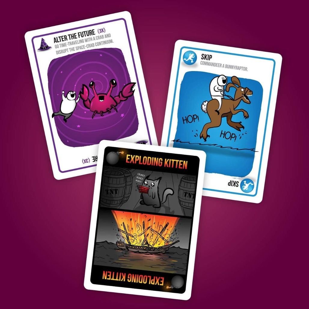 Jogo de Cartas Gato e Boca - Diversão em Família com Gatinhos Fofinhos -  Exploding Kittens LLC - Deck de Cartas - Magazine Luiza