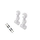 Kit Varão Duplo 19/19Mm 1,50 Branco Completo Reibraz