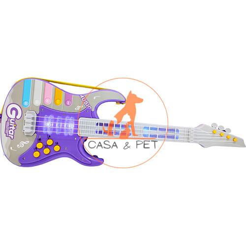 Brinquedo Guitarra Musical Infantil Etitoys Som E Luz