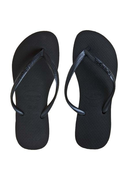 Chinelo Havaianas Slim Lisa Preto  -