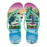 Chinelo Havaianas Slim Paisage Branco/verde  -