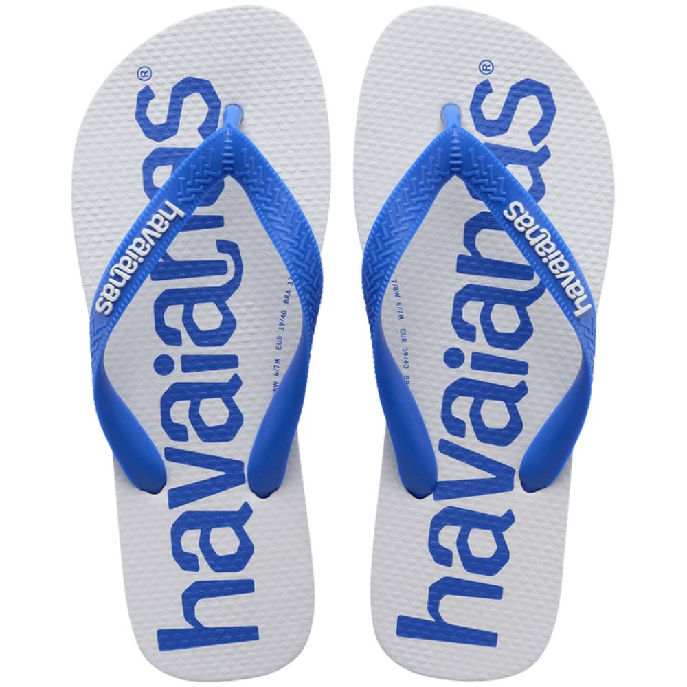 Chinelo Havaianas Top Logo Mania Azul  -