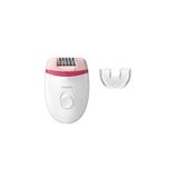 Philips Beauty Satinelle Essential Corded Epilator, BRE235/04, Branco e Rosa