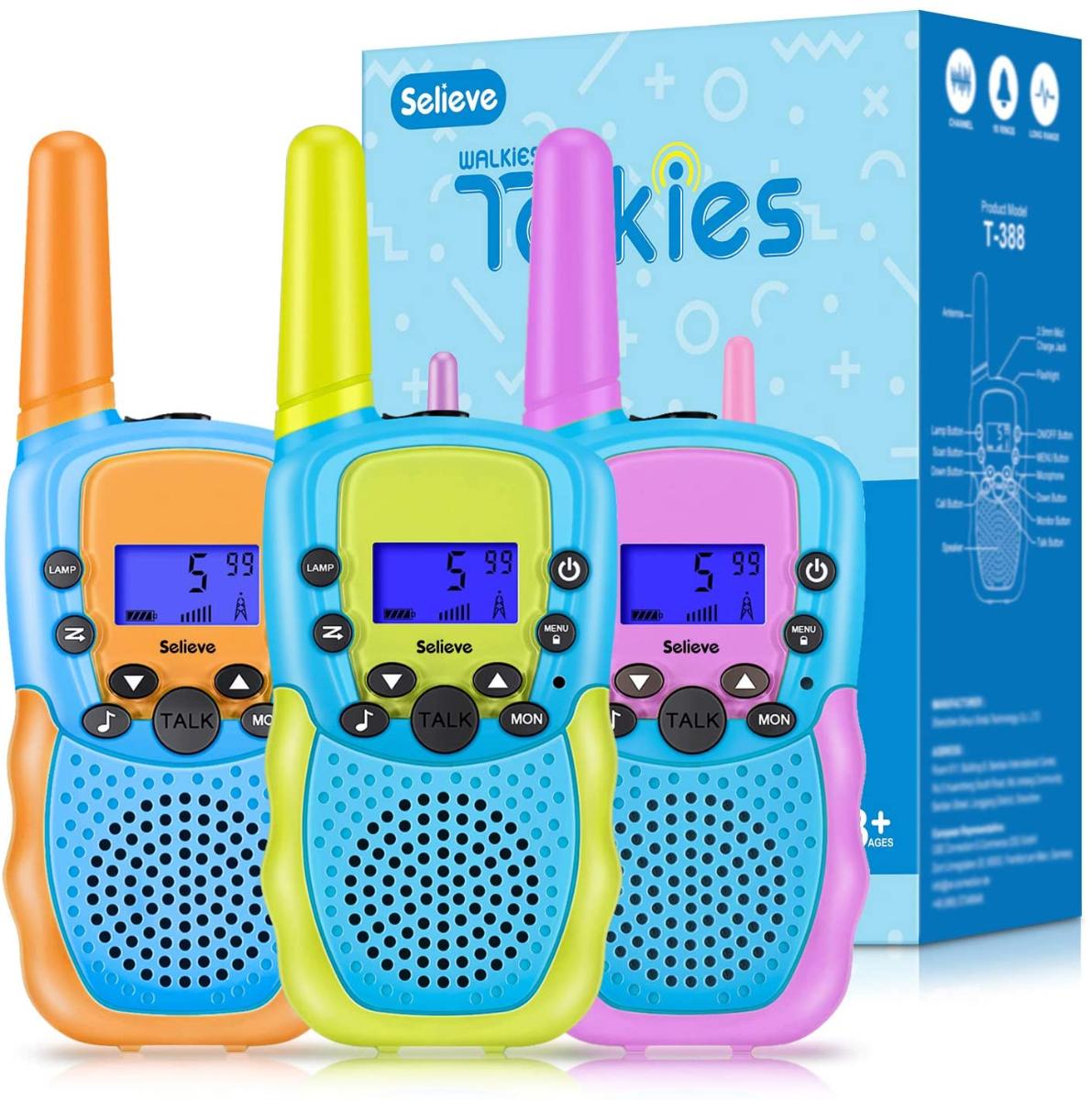 Brinquedos para meninas de 3 a 12 anos: Walkie Talkies para crianças  Presentes de aniversário para meninas Idade 3 4 5 6 7 8 9 10 Crianças  Camping Brinquedos ao Ar Livre