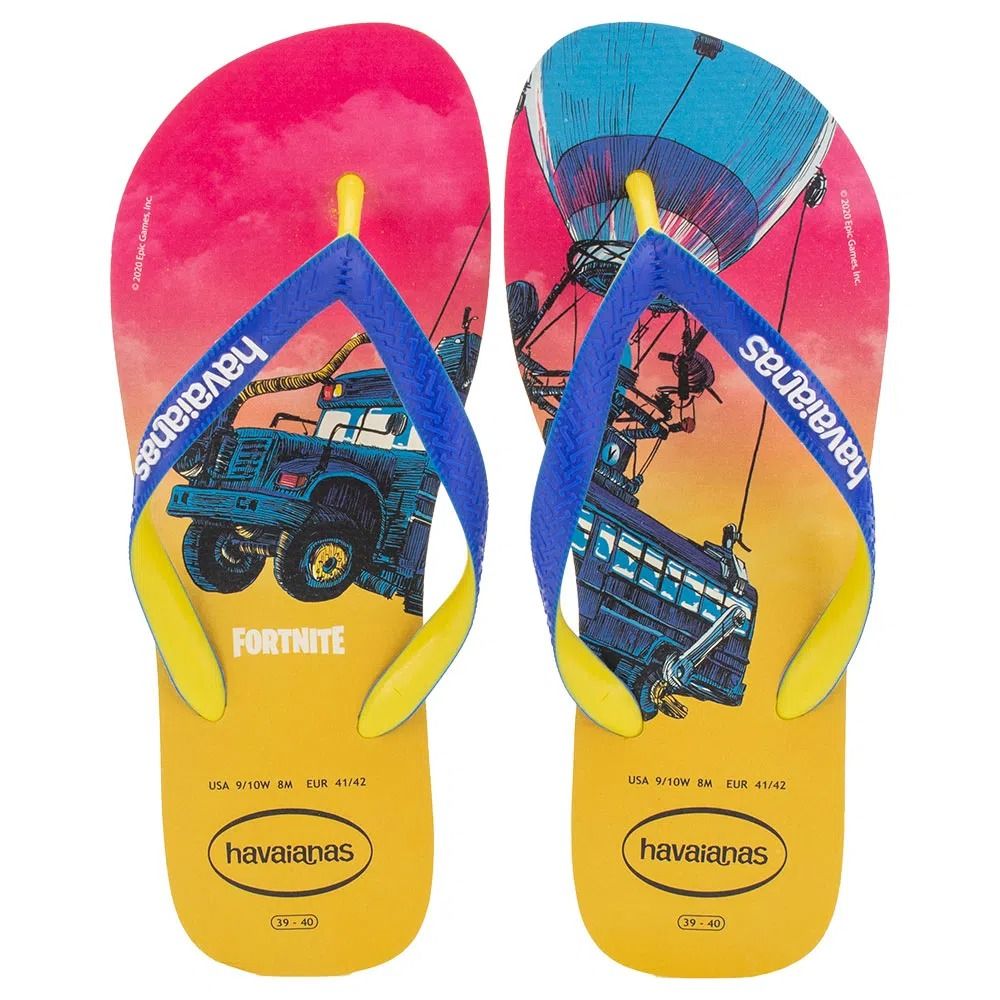 Chinelo Havaianas Top Fortnite Amarelo  -