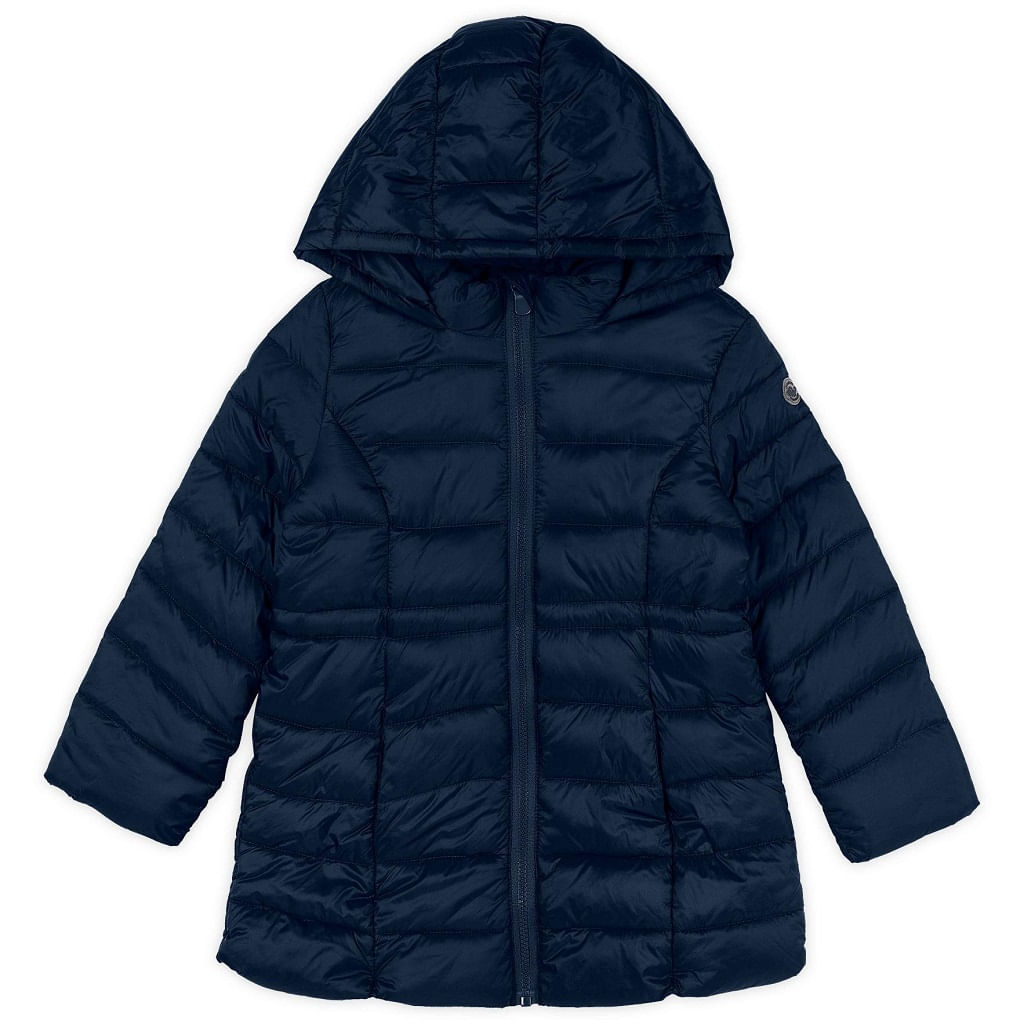 Casaco Infantil Puffer Com Capuz Zíper Marisol