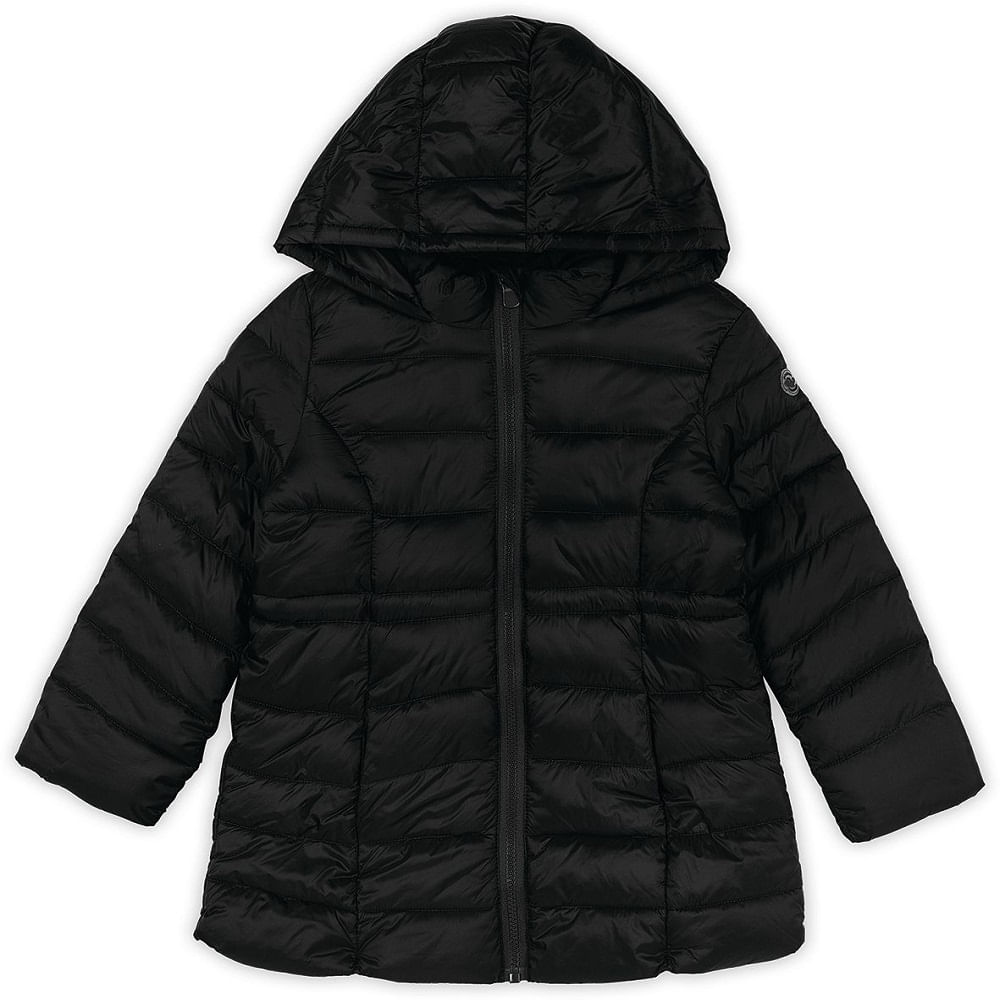 Casaco Infantil Puffer Com Capuz Zíper Marisol