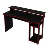 Mesa Para Computador Notebook Gamer Me4153 Preto/vermelho - Tecno Mobili