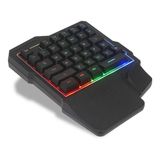 Kit Teclado Semi Mecânico Single Hand Rgb E Mouse Gamer 3200dpi