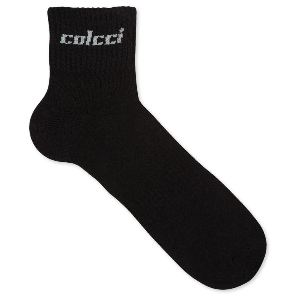 Meia Cano Curto Colcci Masculina Esportiva Preto Único