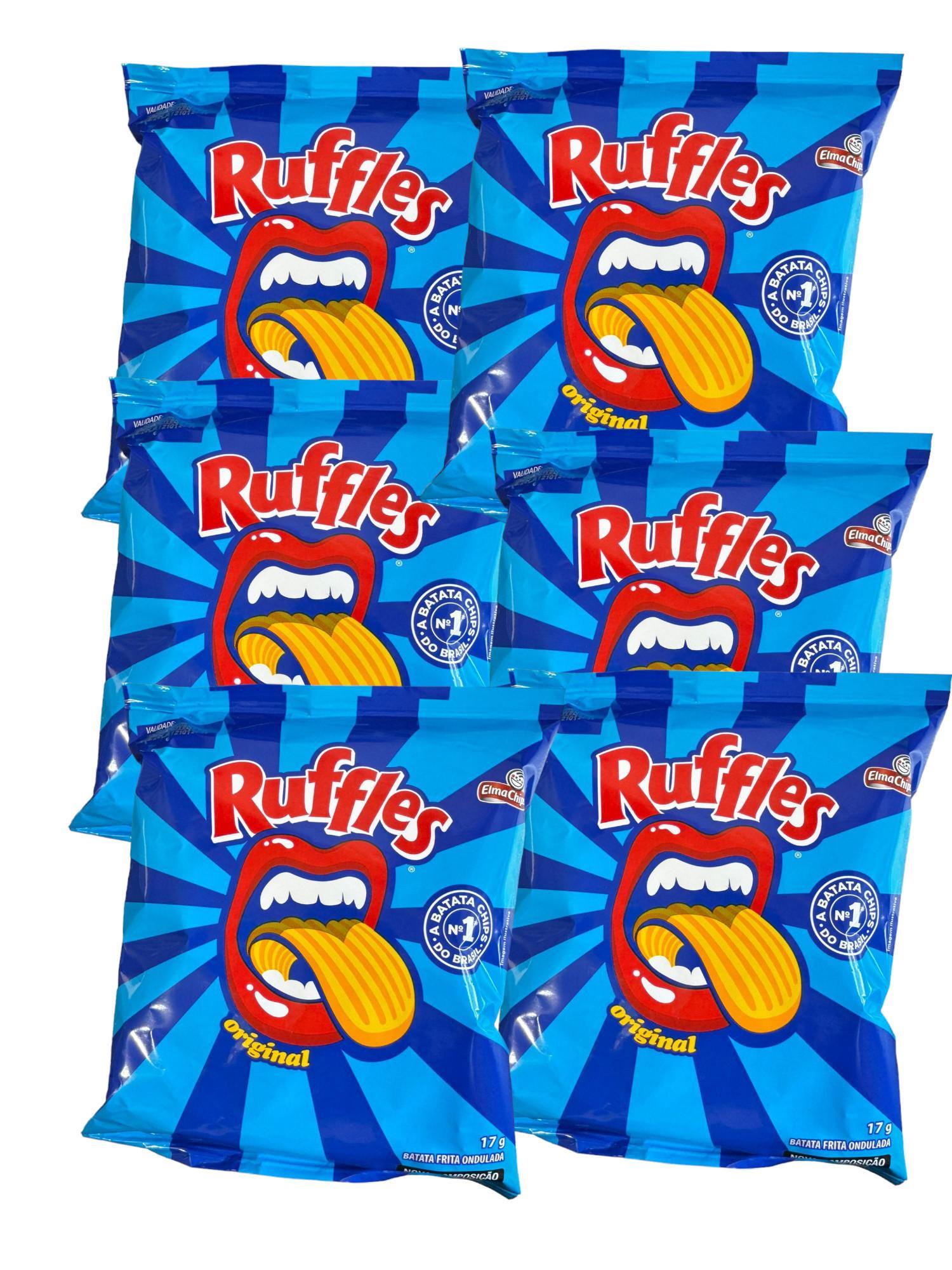 Kit 450un Salgadinho Batata Ruffles 17g Mini Elma Chips