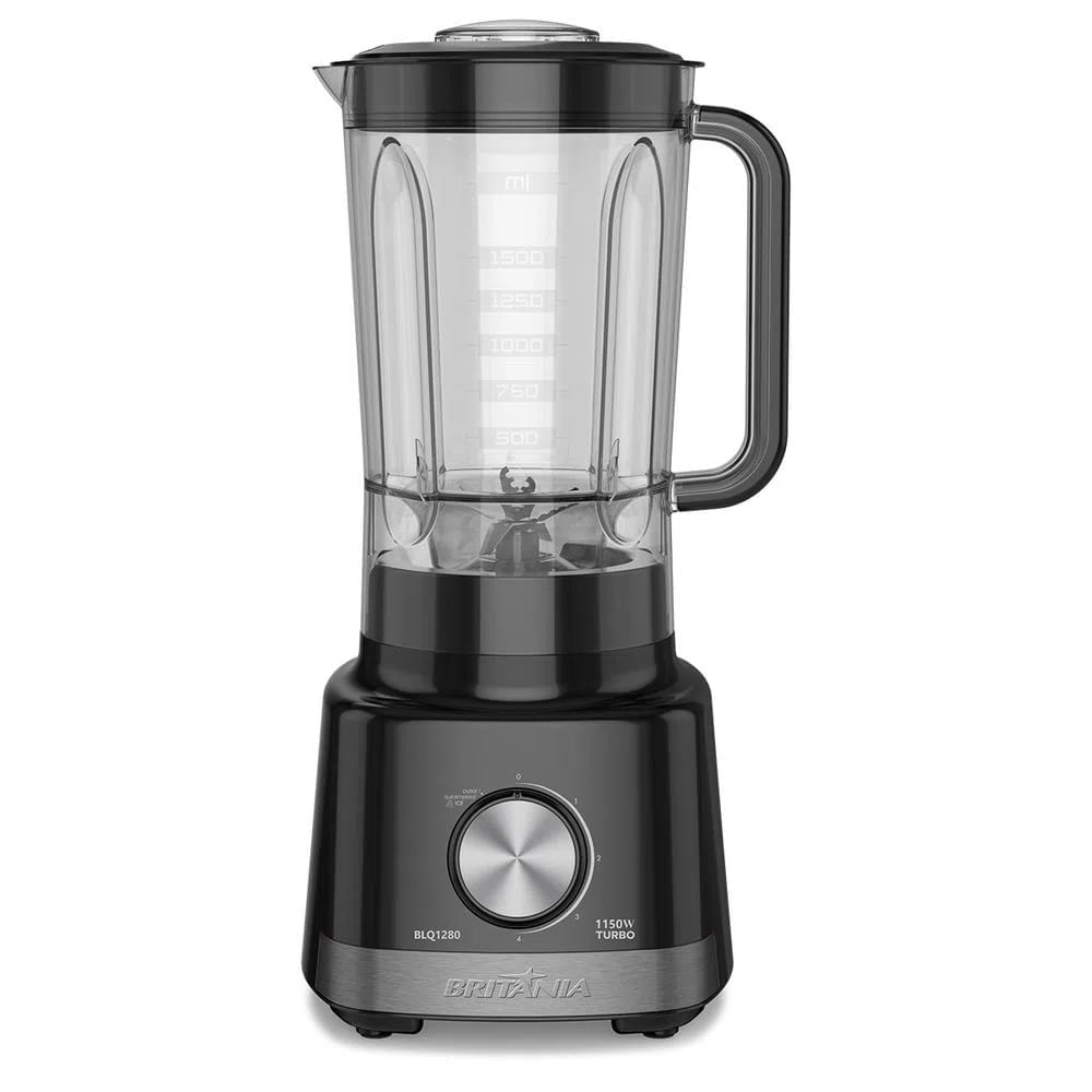 Liquidificador Britânia 2,7 Litros 1150w Preto Pro Maxx 6 Blq1280p – 220 Volts