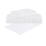 Kit Toalha Banho Rosto Piso 3 Pçs Vanilla Extra Soft