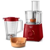 Multiprocessador De Alimentos Philips Walita 1,5 Litros Powerchop Vermelho 600w Ri7300 - 127v