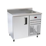 Balcão Congelados Venâncio 100cm Inox Borda Espelhada Com Cuba 127v Vcch10-42289