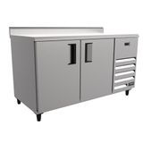 Balcão Congelados Venâncio 150cm Inox Borda Espelhada 220v Vcch15-42230