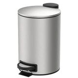 Lixeira Pedal E Balde 12l Aço Inox Escovado Spin Brinox
