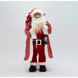 Enfeite Natalino Boneco Papai Noel Decorativo Tecido 62 Cm