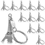 Chaveiro Fumete Eiffel Tower 80 Peças Em Prata Francesa Retrô
